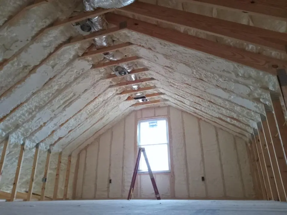 Spray foam roofing application for Crawl Space Insulation project in Summit